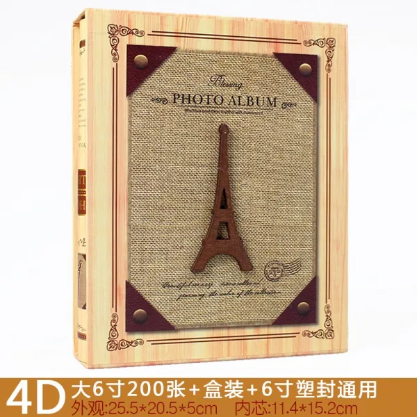 미니앨범 액자 사진첩 대 6inch이 타입가정 6inch액자 .성장 기념책 4d전경 4r사진첩 T07 H9201 2 목조 탑