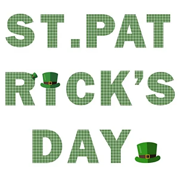 세인트 패 트 릭의 날 정원 놈들 서명 세인트 패 디의 날 야드에 대 한 장식 카드 야외 shamrock 장식품 배경 레이아웃 세트 (16pc) (16PC), 16PC