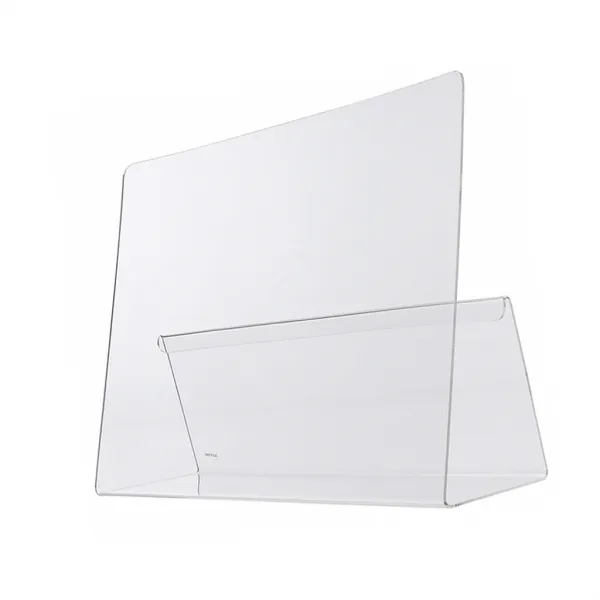 ZCD 아크릴 클리어 데스크 테이블 메뉴 디스플레이 스탠드 홀더 홈 레스토랑, 30x7.5x20cm