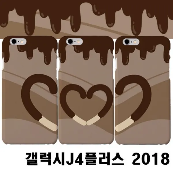 UNIV_SE ✿갤럭시J4플러스 2018 J415 하트쿠키 슬림 하드케이스✿ 우주방위pick 1234567EA :-)