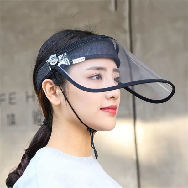 레인캡 남성 여성 전동차 레인코트 빗물제거 가리다 야외 타다 투명 비막이 안면보호마스크 x2개 4619058788