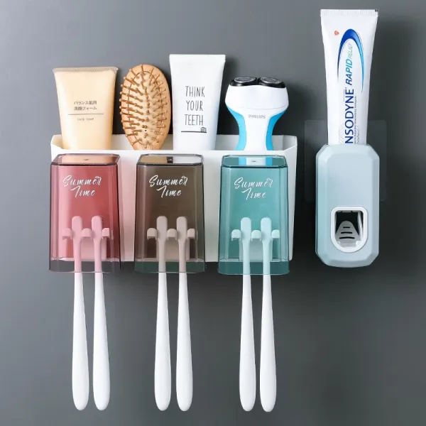 1 양치질 구멍 뚫린 아가리용 이강 이쑤시개 회포통 구배 옹기 항아리 선반 컵타입 치약을짜다