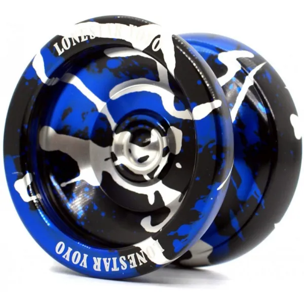 여분의 현이있는 Supreme Yoyo 무응답 알루미늄 요요-Sidekick Lonestar Yoyo Series… (검정색 파란색 은색), 단일옵션