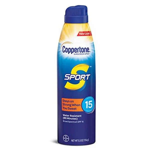 Coppertone 코퍼톤 스포츠 연속 자외선 차단 스프레이 15(5.5온스) 스펙트럼 spf 15(5.5온스) (변동될 수, 상세 설명 참조0, 상세 설명 참조0