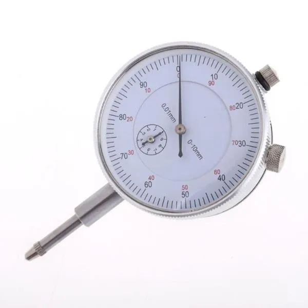 정밀 공구 0.01mm 정확도 측정 장비 다이얼 표시기 게이지 0-10mm 미터 정밀 0.01mm 분해능 표시기, 한개옵션0