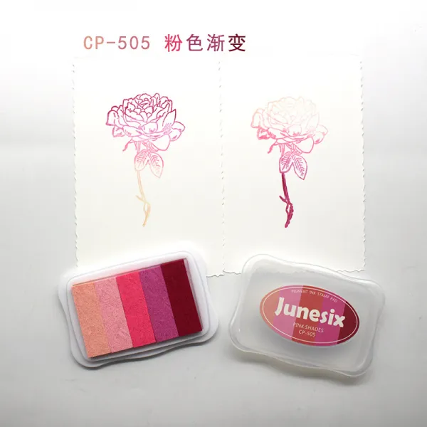 스탬프 CP/SR고무도장 지우개 도장 점차변화 인쇄받침대, 기본, T11-CP-505핑크 점차변화