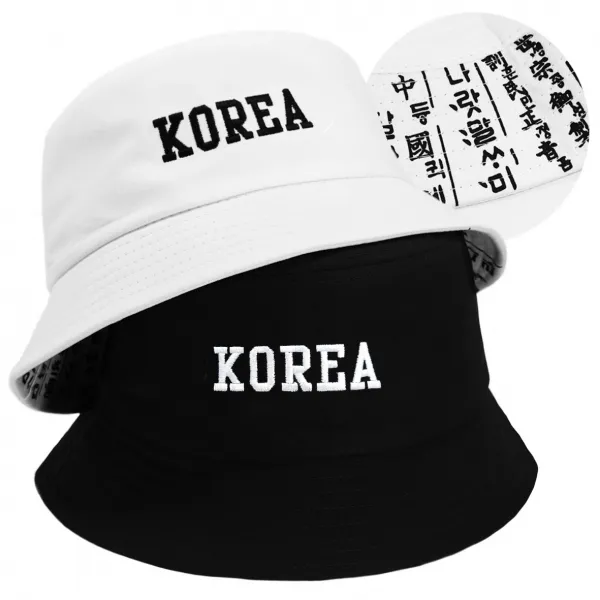 캡이요 CEY 2320 코리아 훈민정음 벙거지 BW 모자 2장