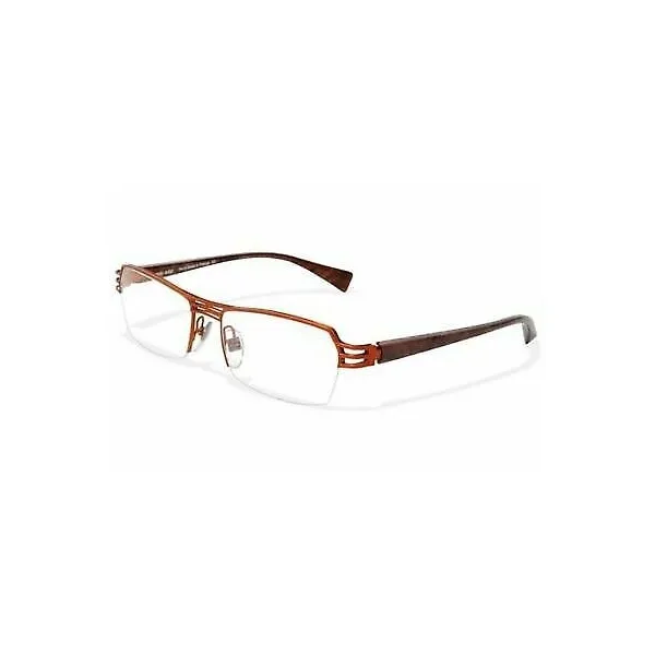 246034 / Alain Mikli Al1107 M00x Eyeglasses Copper Half Rimless 53mm