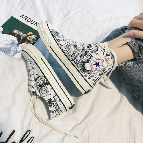 엠오엔2 남고방 여성화 캔버스화 운동화 스니커즈 하이탑 통굽 슬립온 키높이 신발 슈즈 패션 아쿠아 여학생