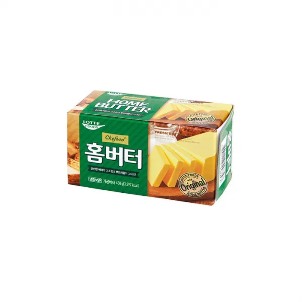 롯데 홈버터 450g 무염버터 (아이스박스+팩무료), 1개