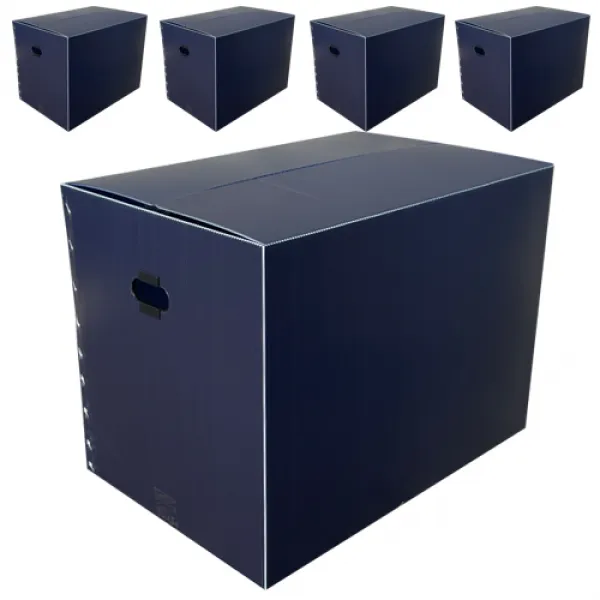 네오비 이사박스 5개묶음 네이비 3호 500x350x350 