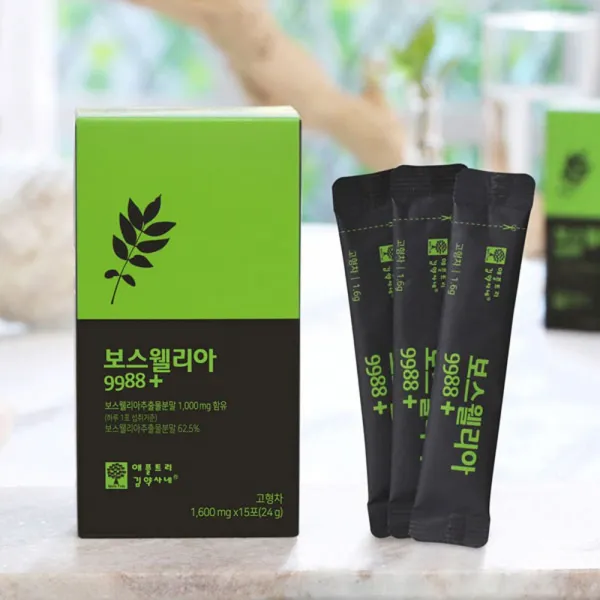 애플크리김약사네 보스웰리아 9988 가루 보스웰릭산 분말 스틱, 6set, 1.6g15스틱