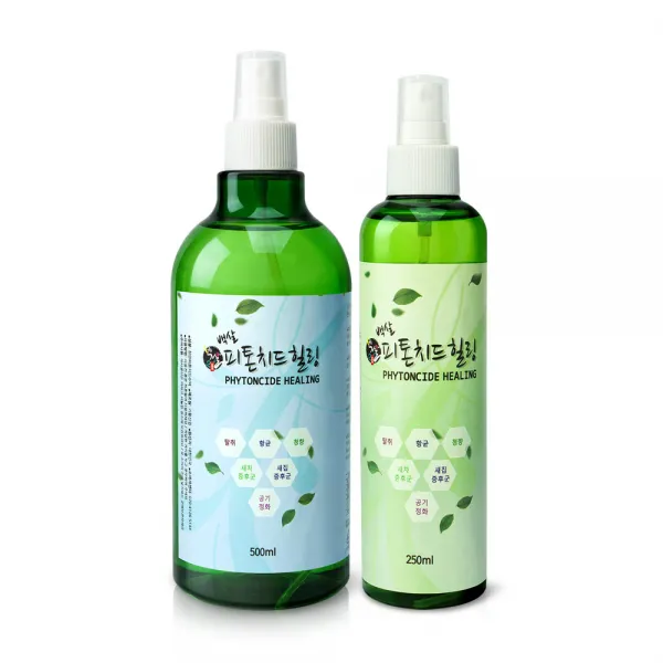 옷에뿌리는 소독제 피톤치드수 편백나무액 이불 침대소독 편백나무 히노끼스프레이 집진드기 원액 피살균, 1개, 500ml