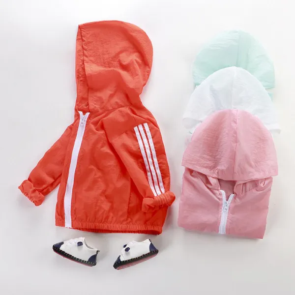 Kirahosi 여름 통기성 좋은 아동 가디건 얇은 긴팔 기능성 아동복 390호 Adu4jmj