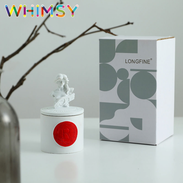 우임지 whimsy 향초 양초 실내 장식품 영속하다 침실 향을 남기다 선물 TX624, 장미  TX624, 금 녀