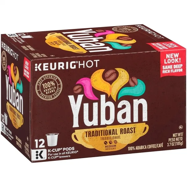 Yuban 유반 트레지셔널 로스트 큐리그 커피 72 개입, 0g, 기본