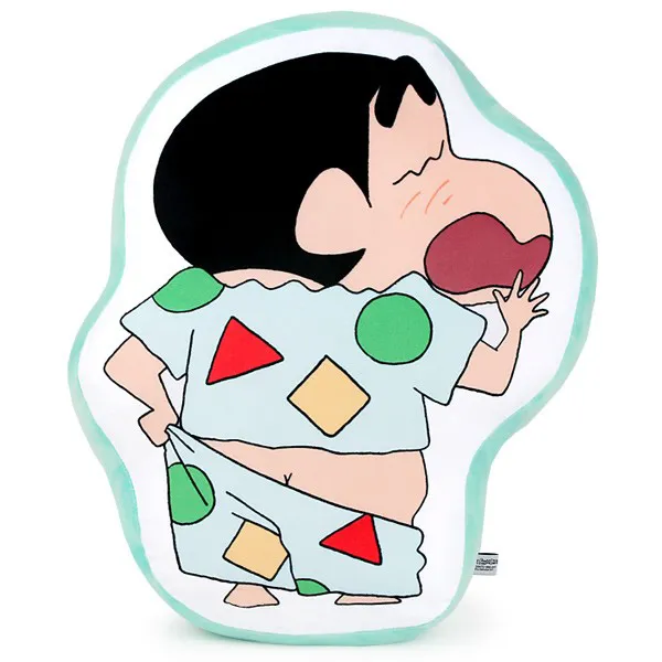 누리토이즈 짱구 흰둥이 파자마 라인프린트 쿠션 2번 인형 베개 봉제인형