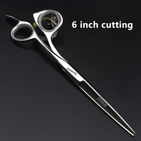 6 인치 가위 일본 440c 특수 미용 가위 미용 미끄럼 내마 모성 얇은 무료 얇은 사용자 정의 로고 벌금 6 Inch Cut_21