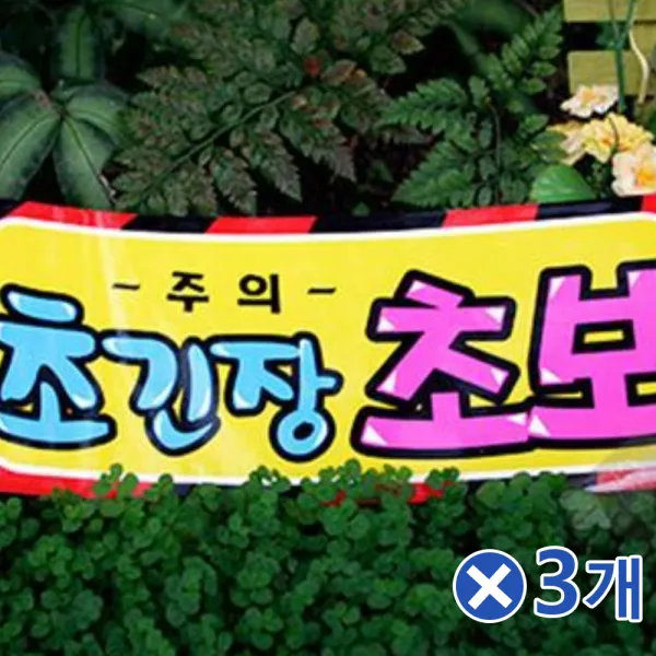 HKC52557 자동차 POP스티커-초긴장초보x3개 초보운전문구, 1