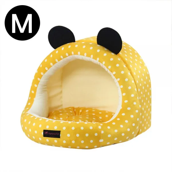 오로라펫 옐로도트 동글하우스 (M)