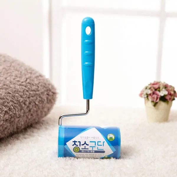  B.s 청소구단 미니t자핸들 테이프클리너 세트 청소테이프 테이프 롤클리너 먼지테이프 옷먼지제거 티에스청소구단미니t자핸들세트