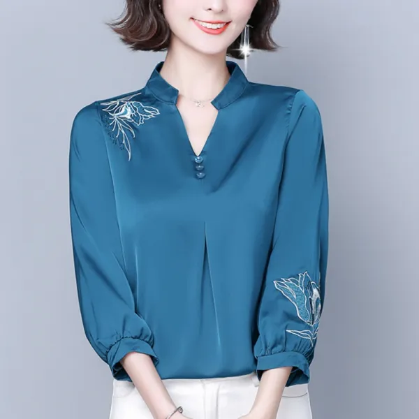 2021년 늦가을 여성복 엄마 실크 뽕뽕 저고리 대박 패션 서양식 감연령 겉옷 입고