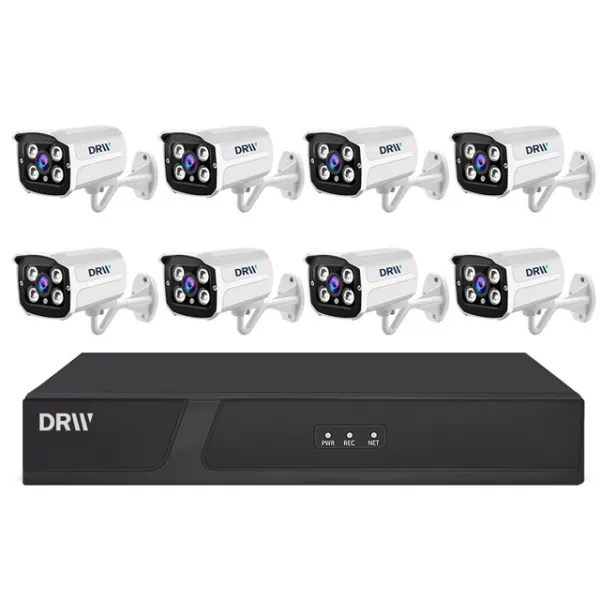 DRW CCTV POE 8CH 풀셋(CCTV POE랜선 방식 8채널 하드1T포함(1주녹화) 풀패키지)