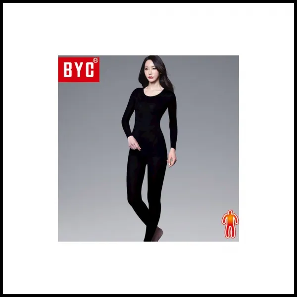 BYC여성 보디히트 상하 Q0142-검정 발열내의 동내의 dgdy
