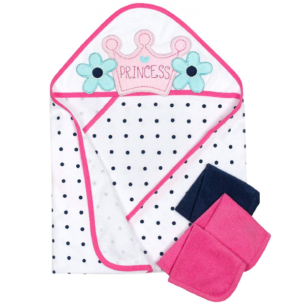 [미국 직구] Gerber 아기 목욕 수건 타월 용품 Princess