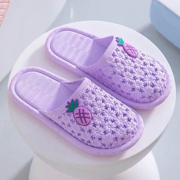 YILINHAN 여름이면 으레 파인애플 슬리퍼 여자 패션에 백터널 구멍 신발 욕실 실내화