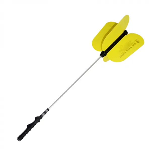 골프스윙용품 국다용도 풍력 연습기 골프 스윙연습기 퇴장 운동 스윙스틱 Golf Swing T01 노란색