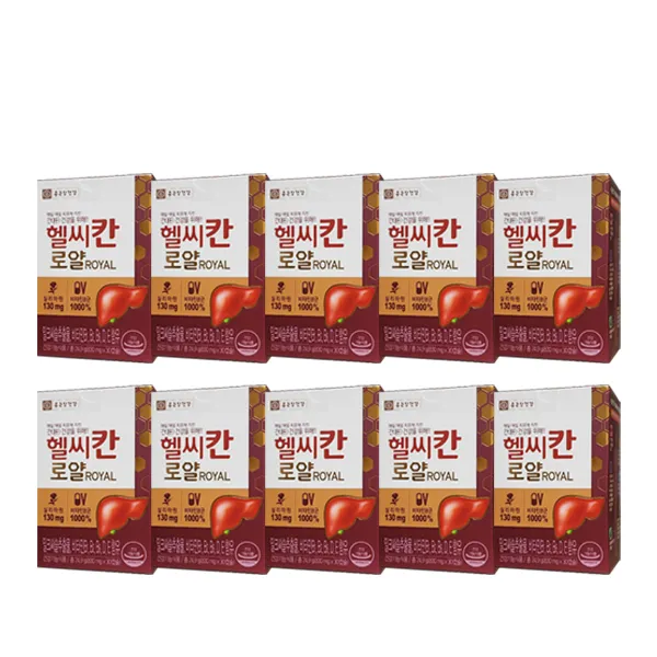 종근당건강 헬씨칸 로얄 밀크시슬, 30정, 10개