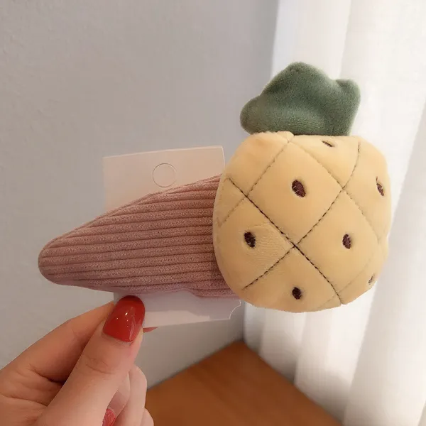 WJ 15시전주문당일배송(토요일 일요일 공휴일제외)여성 대형 동물 쿠션 인형 머리똑딱핀