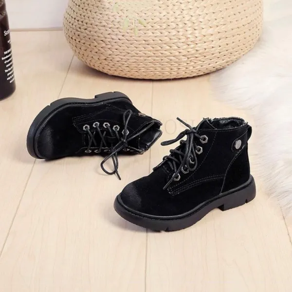 Kirahosi 스페셜 겨울 아동 패션 워커힐 부츠 여아 하이탑 신발 어린이 가죽 장화 스니커즈 45 Ml 10 Ar90mtl7