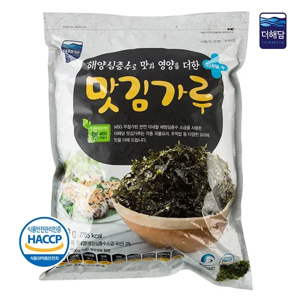 [신왕] 더해담 HACCP인증 맛김가루(1kg) 해양심층수소금, 단품
