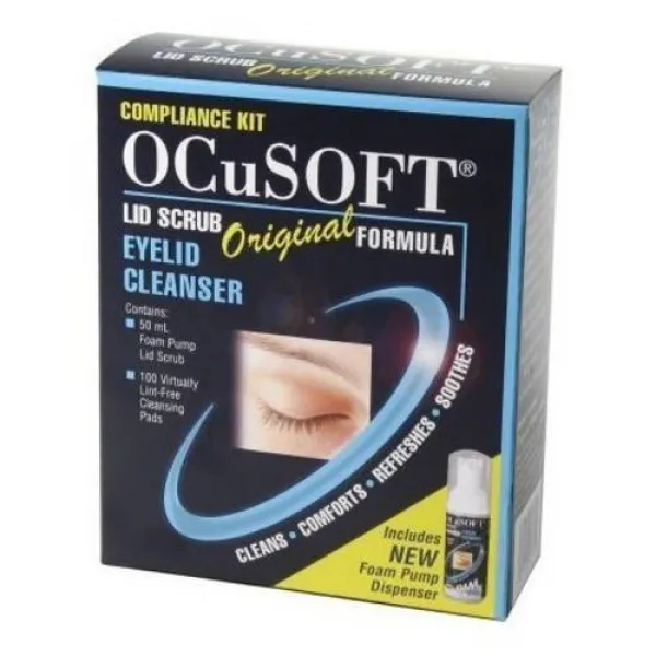 Ocusoft Foaming Eyelid Scrub Compliance Kit Ocusoft 거품 눈꺼/9720043, 상세내용참조