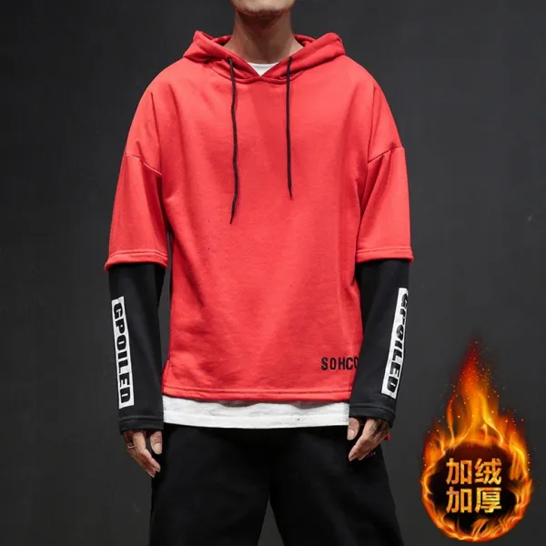 심쿵마켓 남성 맨투맨 빅사이즈 두꺼운 기모 후드 티셔츠