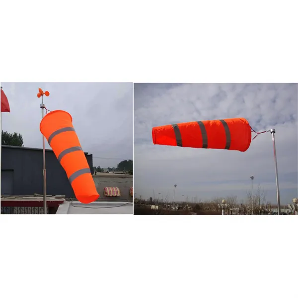 Zld 바람 방향에 대 한 2pcs 공항 Windsock 야외 바람 측정 양말 가방