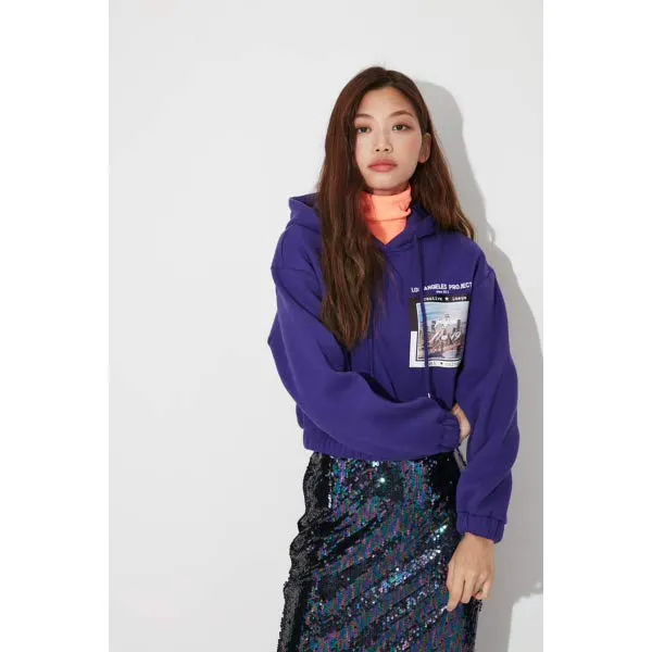  현대백화점 Lap Ak4cta66 기모 쮸리 전사 크롭 후디