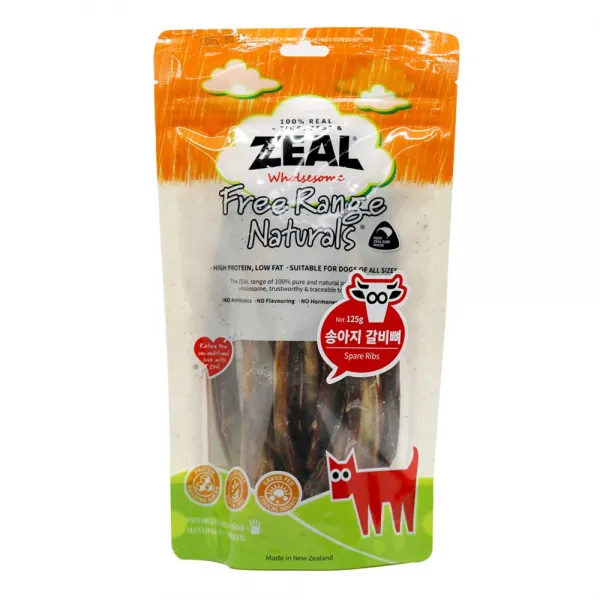 ZEAL 송아지 갈비뼈 125g 껌, 1개, 송아지갈비뼈