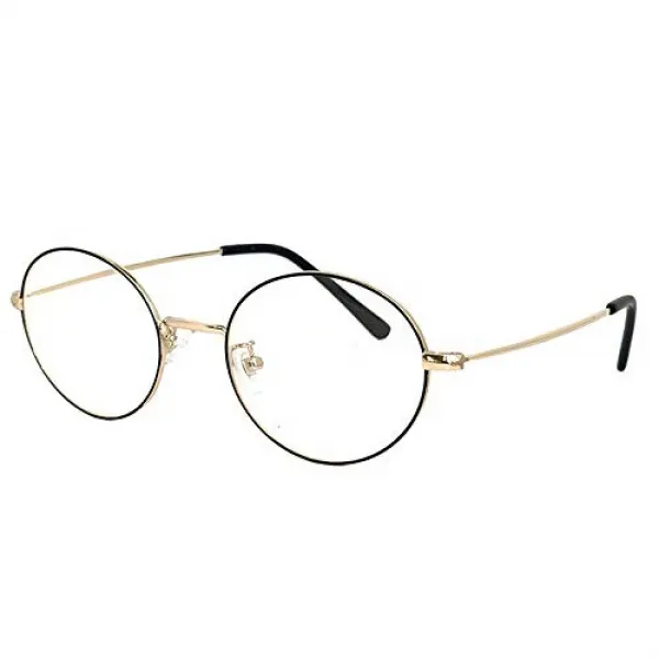 (PAGEBOY) 다데안경 UV컷 클리어 선글라스 py6447-1 급사 다테 안경 py6447 여성 남성 세프레임 oval 메탈