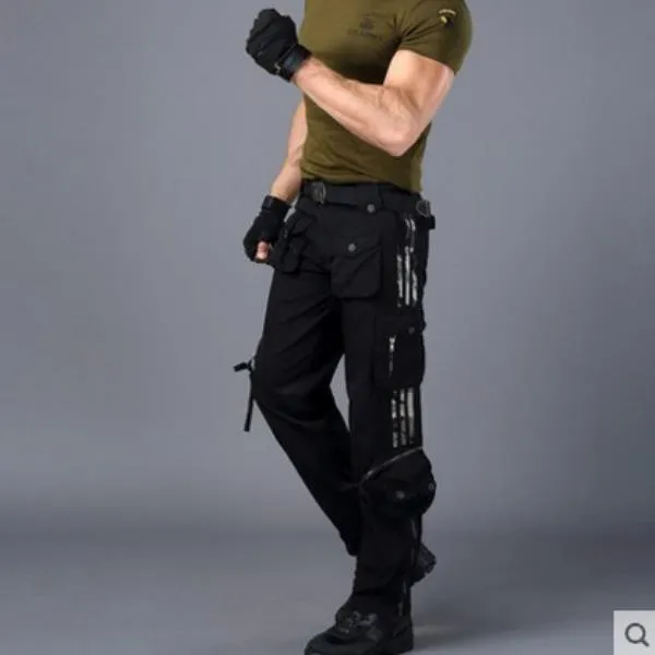 남자 밴딩바지 남자 밴딩바지 마린 댄스 워크 팬츠 남녀 봄과 가을 새로운 캐주얼 멀티