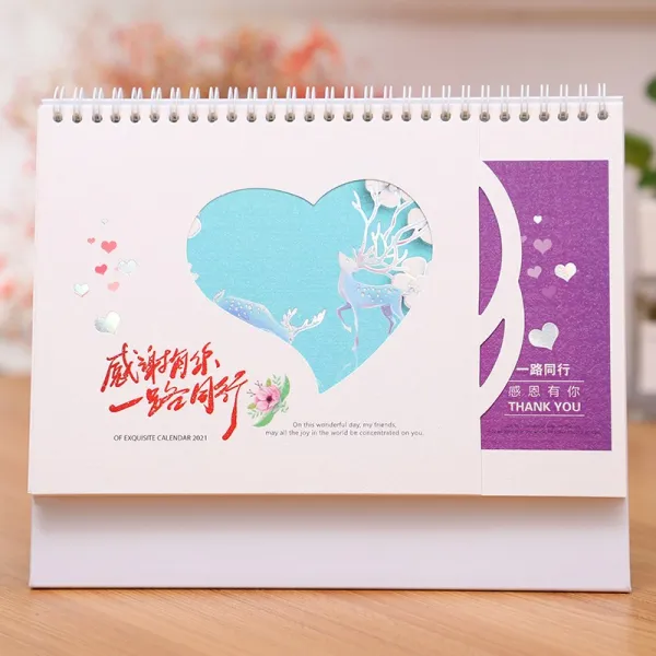 탁상용달력 독창적 빅체크 메모장 스윗 큐트 그테이블 진열 장식품 일력 스케줄러, 059 -1 길 동업자