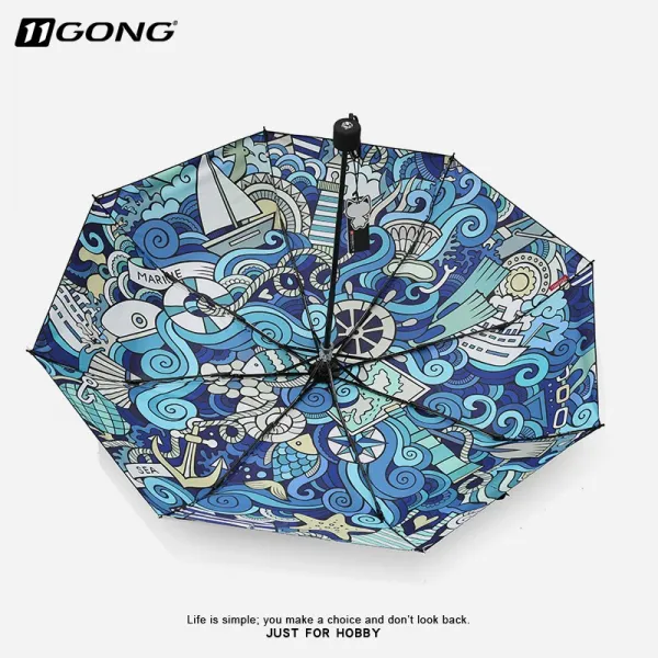 SHIYIGONG 판타직 우산 남녀공용3단우산 264003