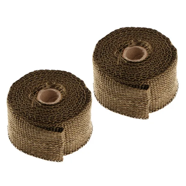 Zeyuan 2 개의 Rolls 5m 티타늄 고열 우두머리 다기관 배출 포장 브라운
