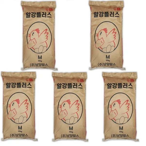 [묶음배송] 알강플러스 닭사료25kgx5개 닭모이 닭먹이 산란닭 오골계 청계 산란사료, 25kg, 5개