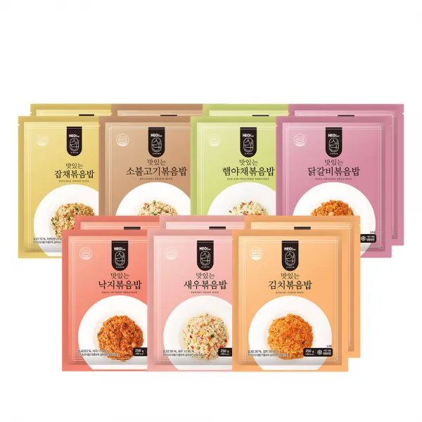 허닭식단 [본사당일출고] 맛있는 볶음밥 250g 7종 혼합, 14팩