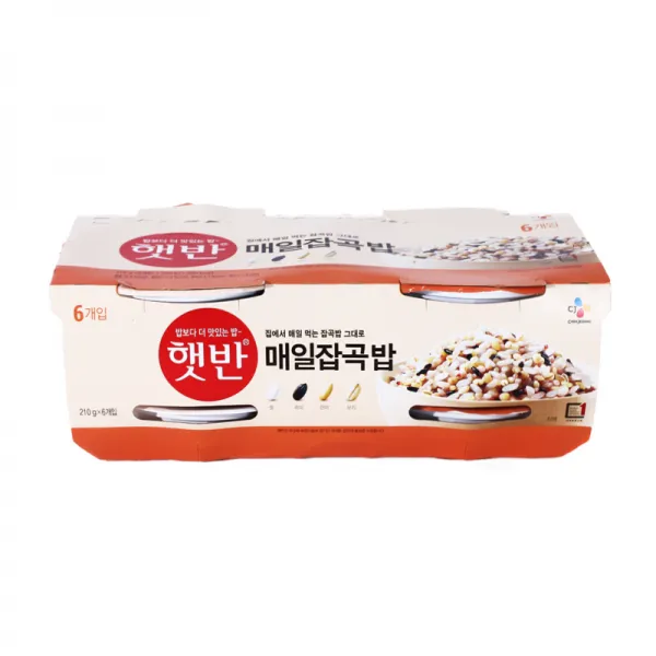 [메가마트] CJ 햇반 매일잡곡밥 210G*6, 단품