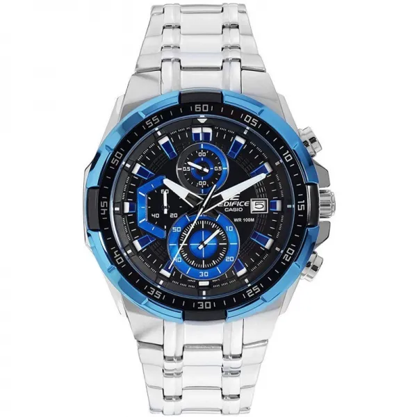 남성 시계 카시오 CASIO EDIFICE 석영 남자 시계 EFR-539D-1A2V 블랙 / 블루 [역수입]
