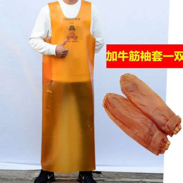 와이오에이전시 석재 내마모성 방수 기름방지 두꺼운 공업 스카프빔 더블레이어 도살장 하역부 남성 여성 둘레 엘로우 두꺼운 석재 베스트 조끼 추가